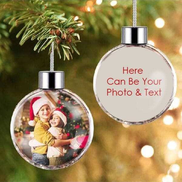Double-Sided Plastic Ornament